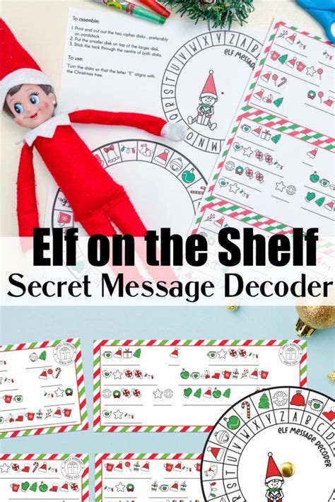 Elf On The Shelf Decoder Printables