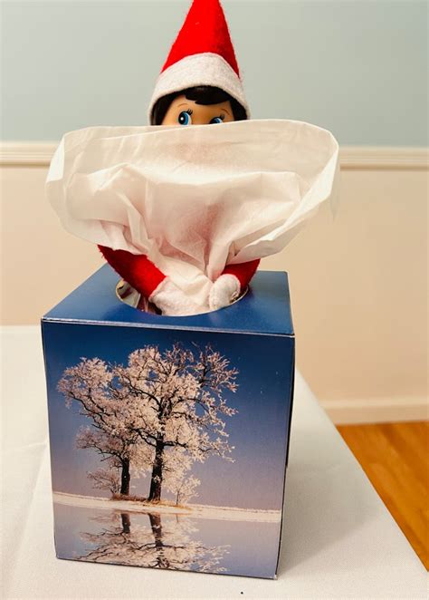 Elf On The Shelf In A Tissue Box