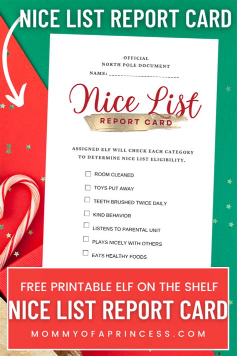 Elf On The Shelf Nice List