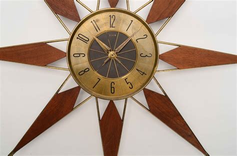 elgin wall clock sunburst