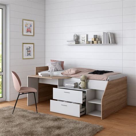 Eliada Twin Platform Loft Bed With Built In Desk By Isabelle Maxtm