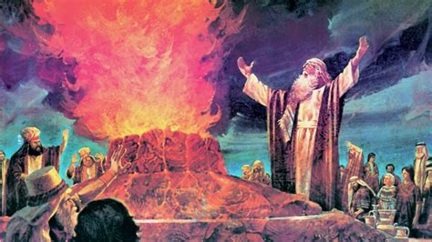 elijah calls down fire from heaven kjv