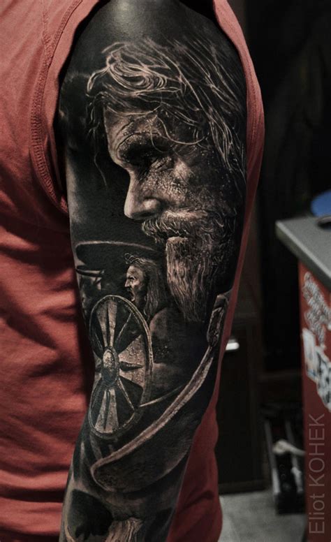 Dripping Skull On Guys Chest Best tattoo design ideas