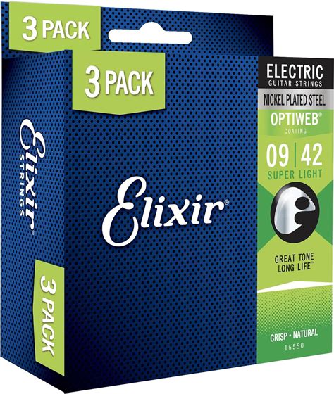 Elixir Guitar Strings 3 Pack