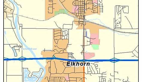 Elkhorn Nebraska Map Street 3115080