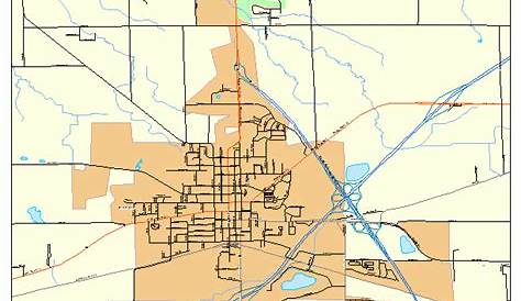 Elkhorn Wisconsin Map Street 5523300