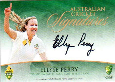 ellyse perry signature card