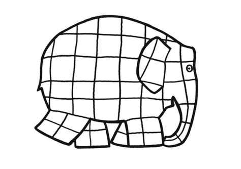 Elmer Elephant Coloring Page Coloring Home