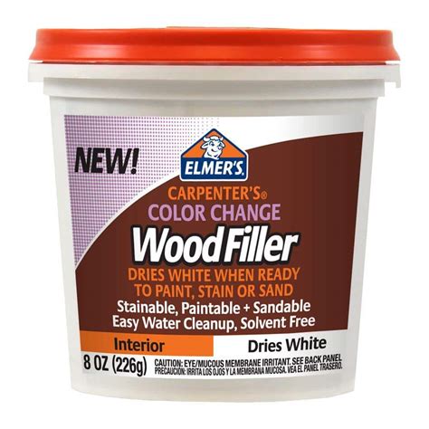 elmer's color change wood filler