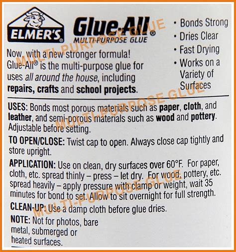 elmer's glue ingredients list