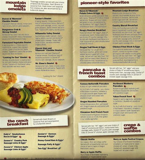 elmer's restaurant menu with prices