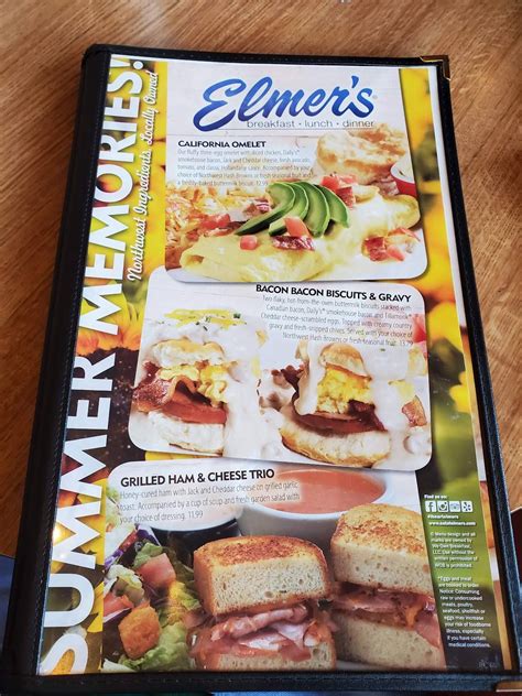 elmer's restaurant tacoma wa menu