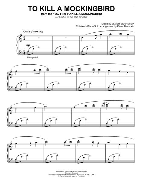 elmer bernstein sheet music