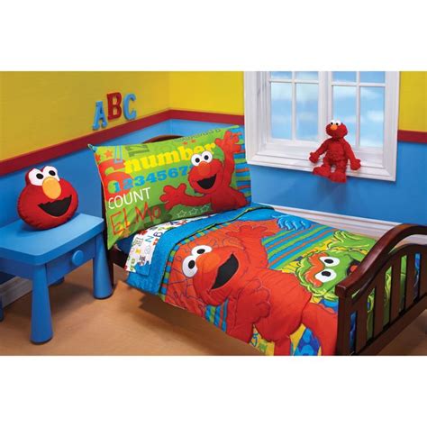Creative Elmo Bed Set Room Decor Favored Toddler Super