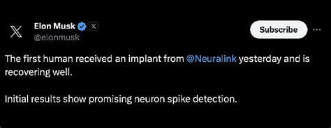 elon musk tweet today about neuralink