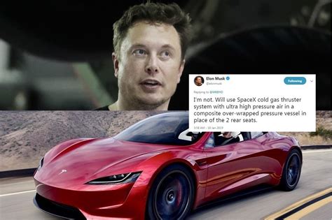 elon musk twitter tesla roadster