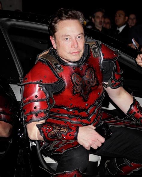 elon musk wearing armor