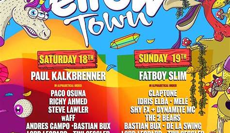 Elrow London 2018 Lineup On Twitter "elrow Sunday Set Times