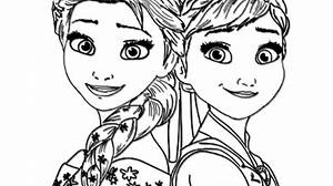 Ausmalbilder Elsa und Anna Malvorlagen Kostenlos zum Ausdrucken