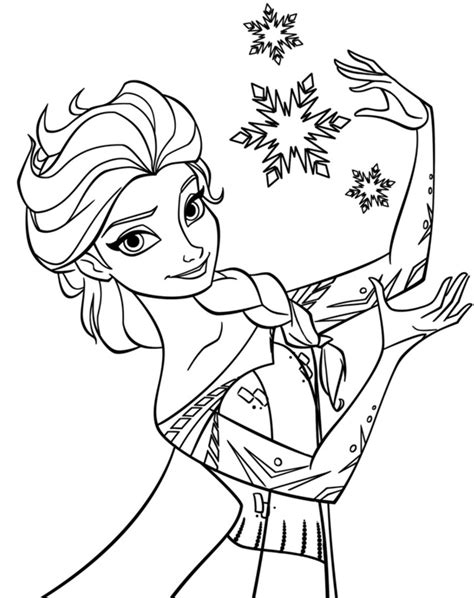 Elsa Coloring Page Printable