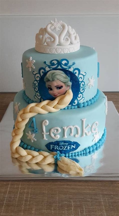 Frozen taart met Elsa Frozen taart, Elsa, Taart