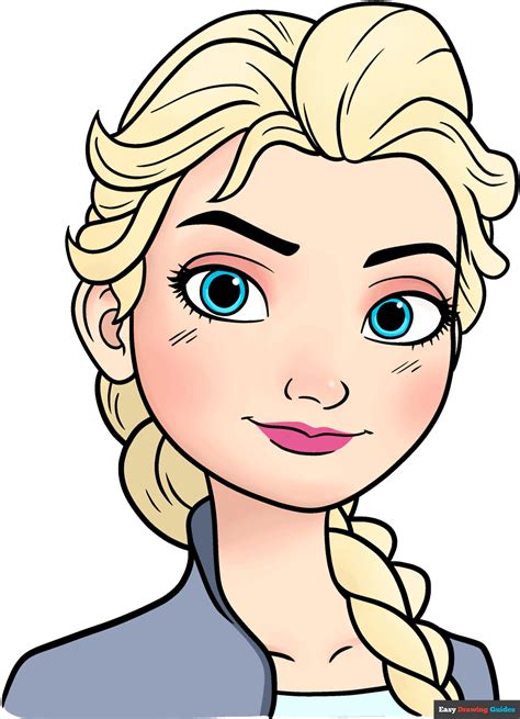 Elsa Frozen Cartoon Drawing