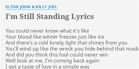 elton john - i'm still standing lyrics