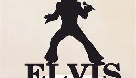 Personalised Elvis Cake Topper Elvis Presley Silhouette | Etsy