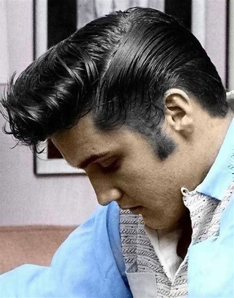 The Iconic Hairstyle Of Elvis Presley