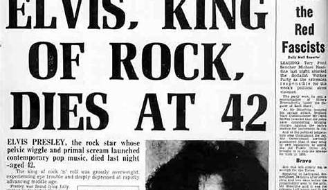 SNEAK PEEK : RIP Elvis Presley: August 16, 1977