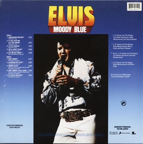 elvis moody blue vinyl record value