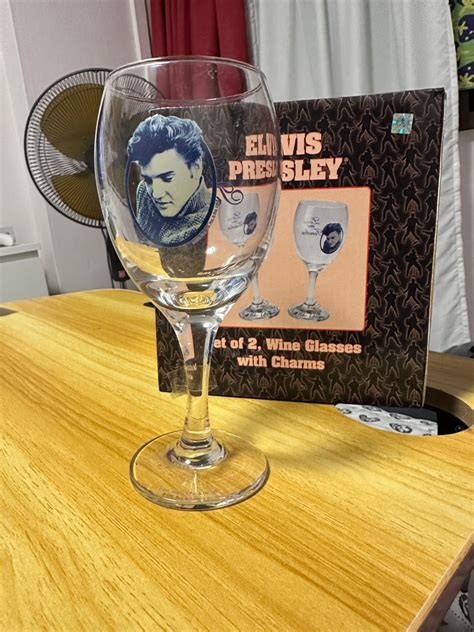 elvis presley wine glasses