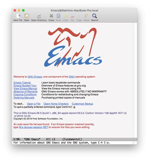 emacs login
