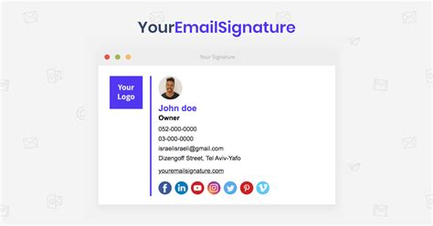 Email Signature Template Generator — Convertful