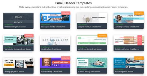 Email Banners Examples