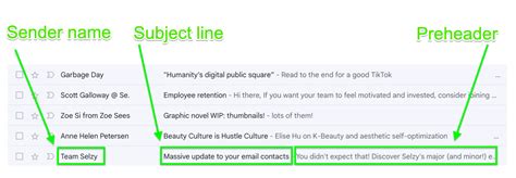 email first line examples