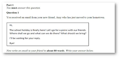 email format spm example