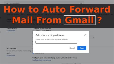 email gmail mail forwarding