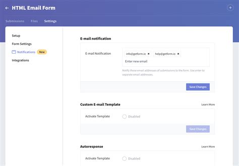 Email Html Form
