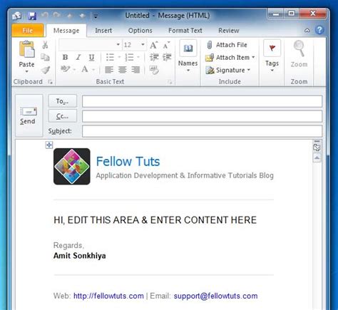 Email Html In Outlook