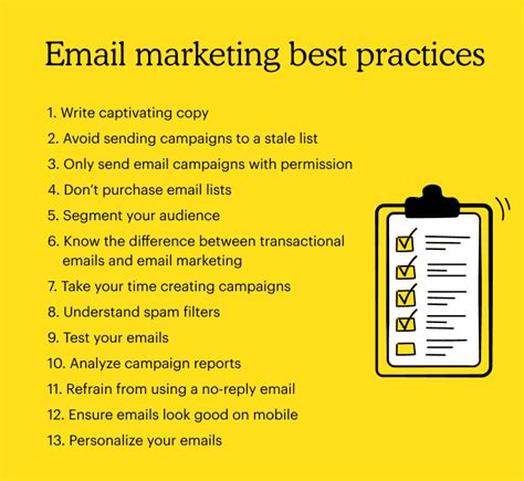 email marketing best practices mailchimp