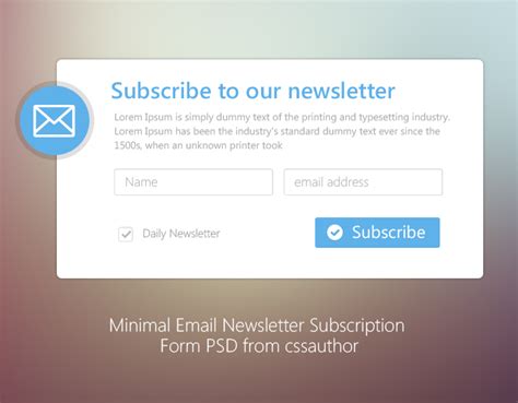 email newsletter subscription free