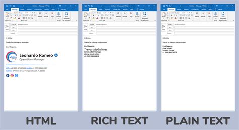 email not in html format