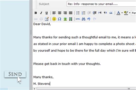 Email response
