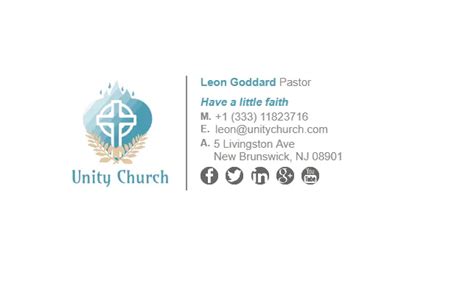 email signature ideas for church employees