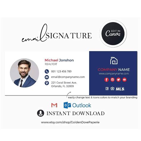 email signature ideas with picture and logo