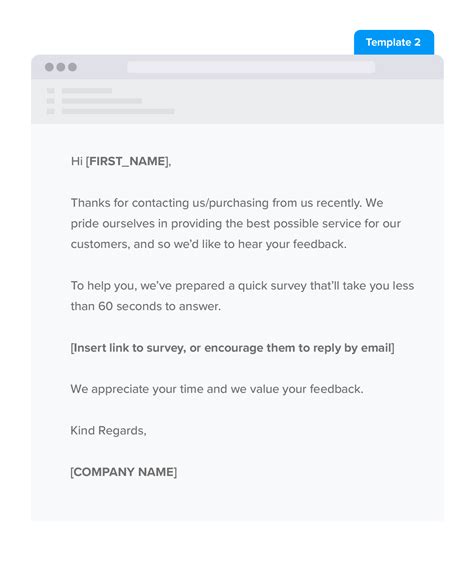 Email Template for Customer Follow Up