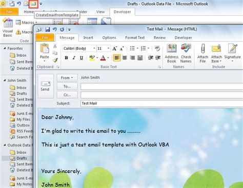 Email Template Outlook Vba