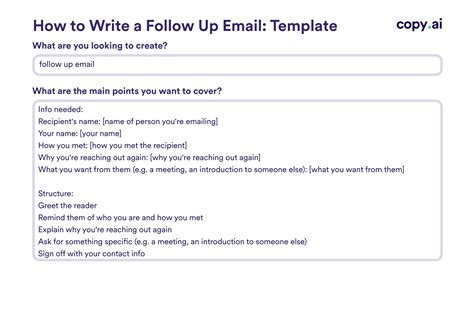 Email Templates for Follow Up