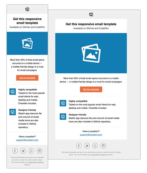 email templates for mobile devices